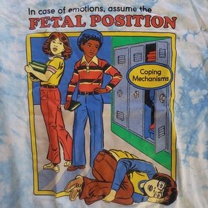 Steven Rhodes "In Case of Emotions" graphic tshirt